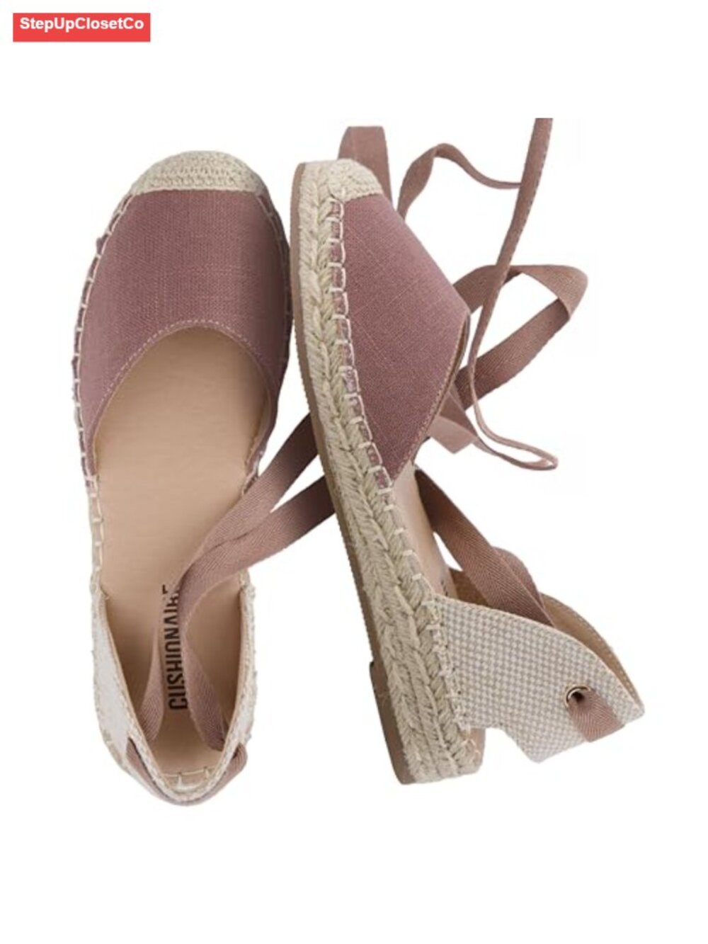 Classic Espadrille Wedge Sandals with Elastic Ankle Strap